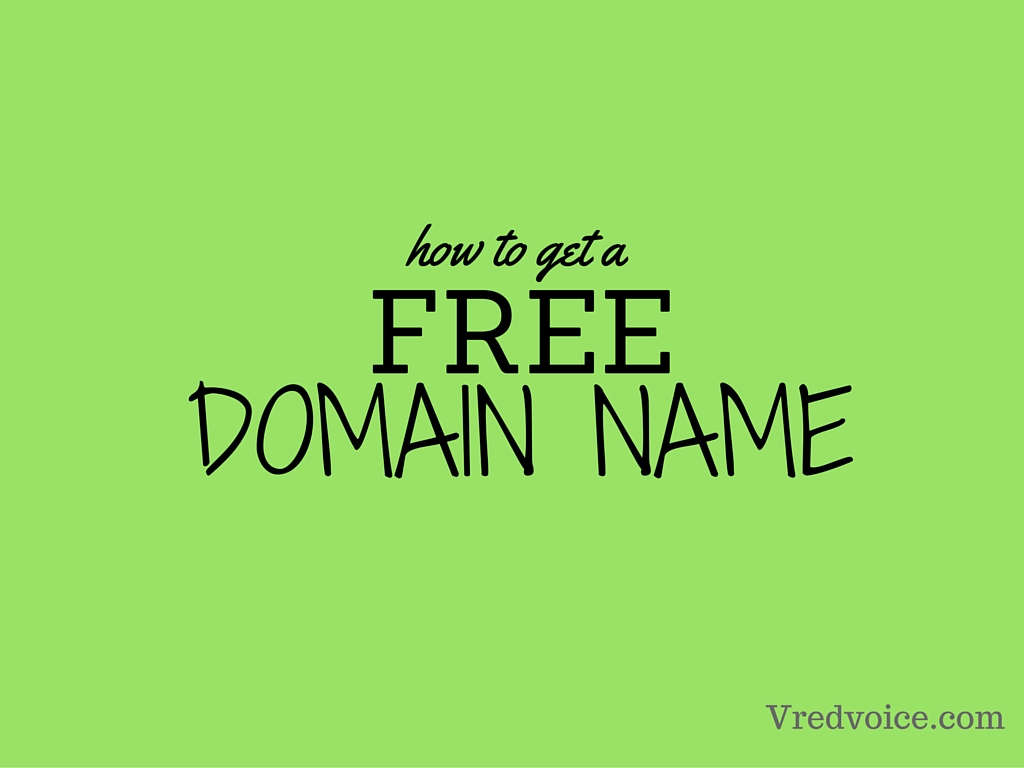 Where and How to get a free domain name?