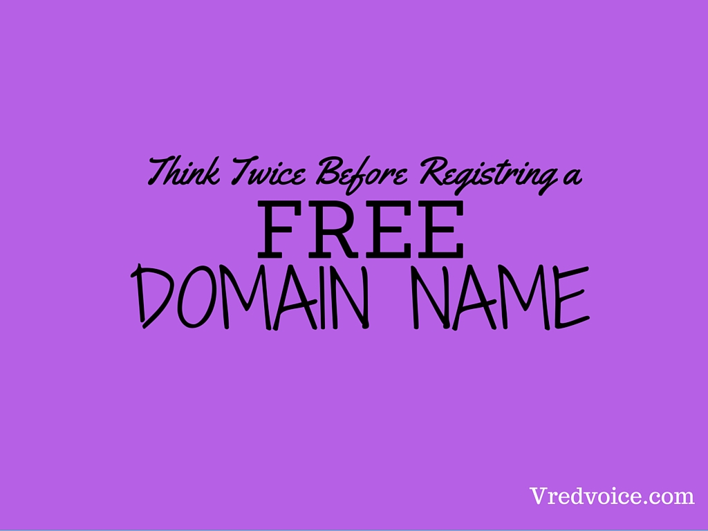 Why not to register a free domain name?